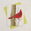 Single Greeting Card Cardinal Natural White (w)