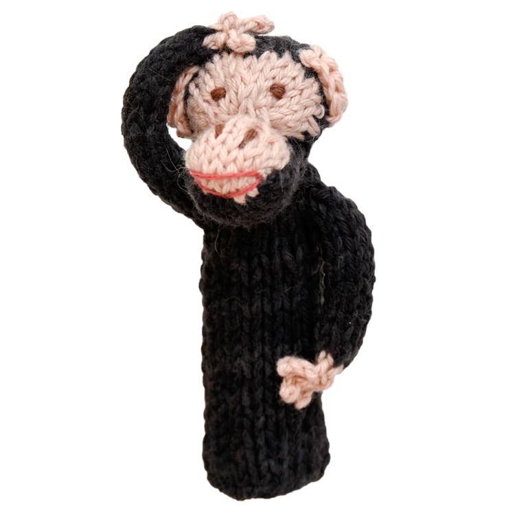Chimpanzee - Natural Organic Cotton Finger Puppet
