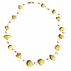 Floating Stone &amp; Maasai Bead Necklace, Yellow