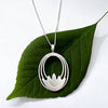 Lovely Lotus Necklace - Sterling Silver, Indonesia
