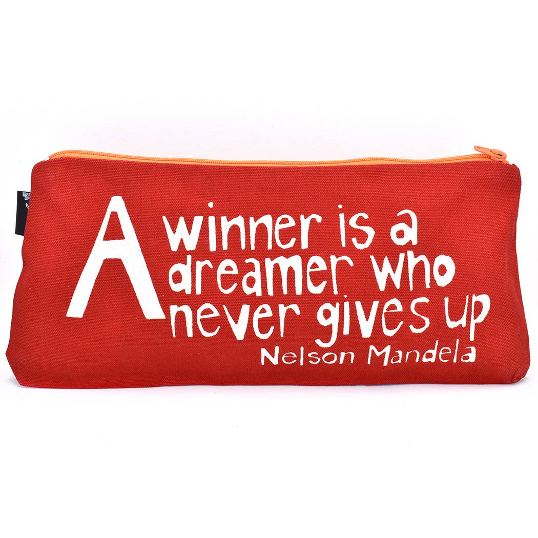 Red A Winner is a Dreamer 12" Mandela Pouch (IS)