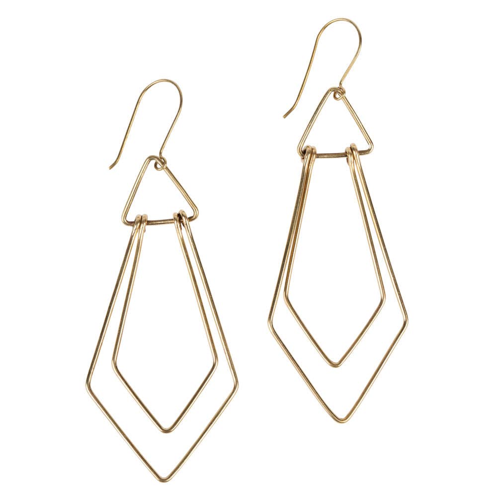 Art Deco Wire Earrings