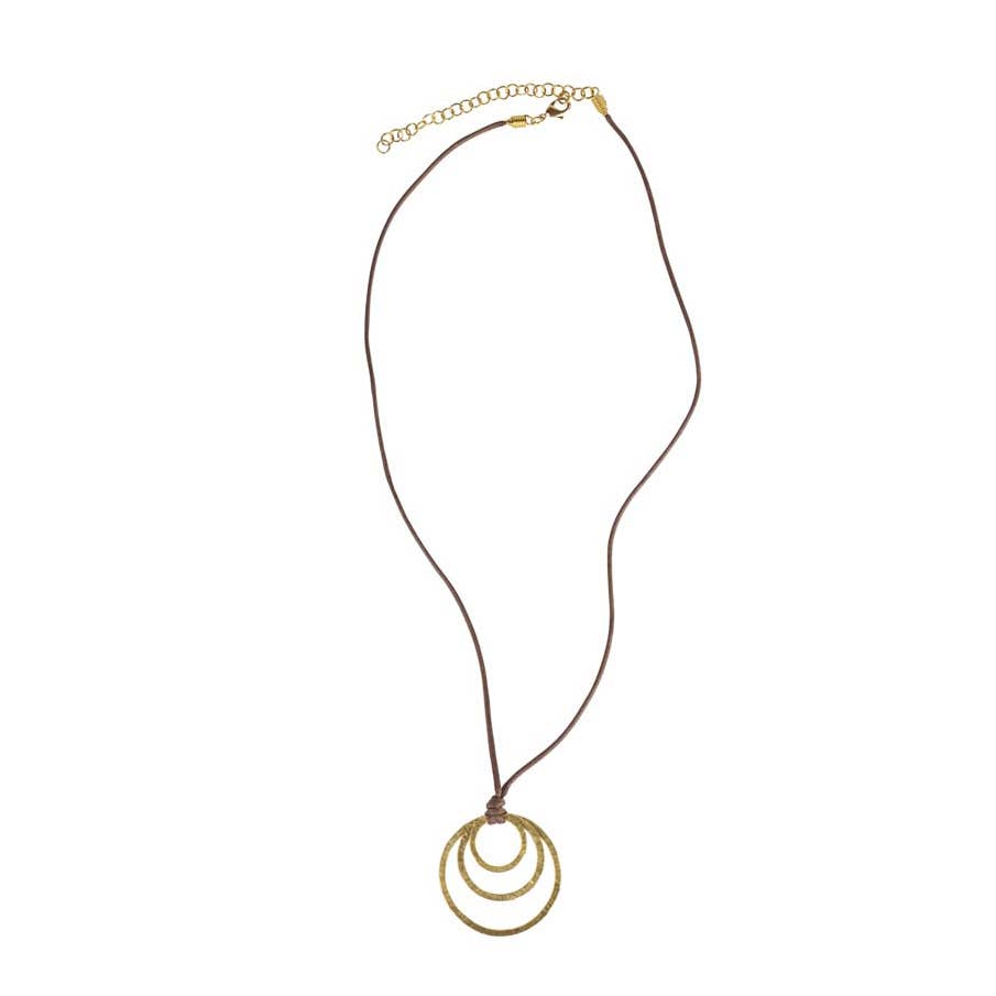 Eccentric Circles Necklace