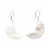 Mother of Pearl Crescent Moon Earrings