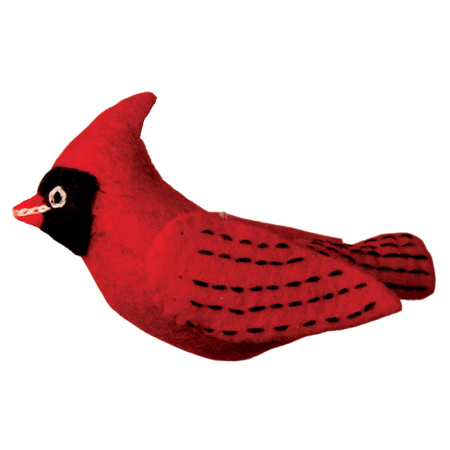 Cardinal Woolie Bird Ornament