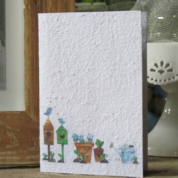 Growing Paper greeting card - Gardening (IS)