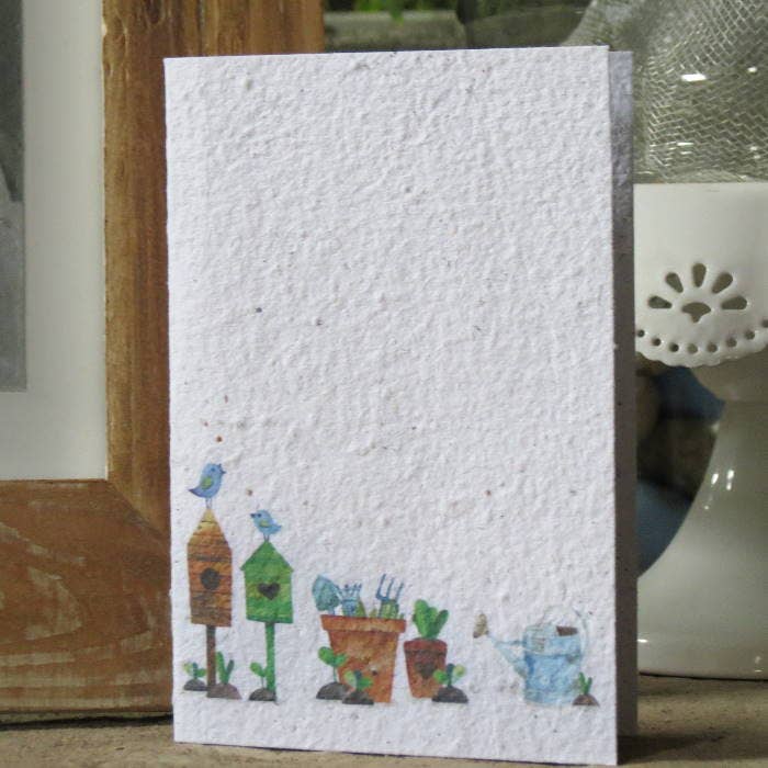 Growing Paper greeting card - Gardening (IS)