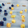 Floating Stone &amp; Maasai Bead Necklace, Yellow
