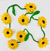 Felt Sunflower Garland - 80 inches long
