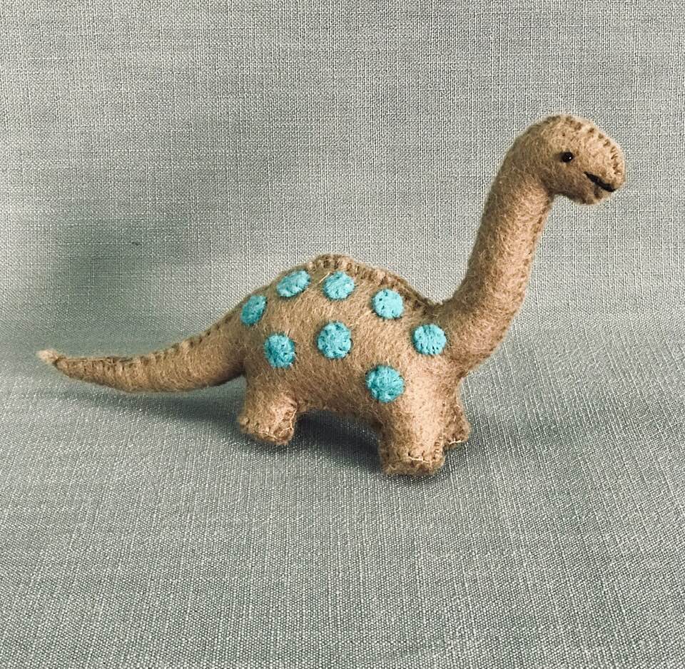 Dinosaur - Mini Grey and Blue (IS)
