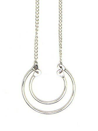 Crescent Moon Necklace - Silver