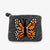 Monarch Butterfly Felt Coin Purse: Gray