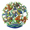24-Inch Painted School of Fish Metal Wall Art - Croix des Bouquets
