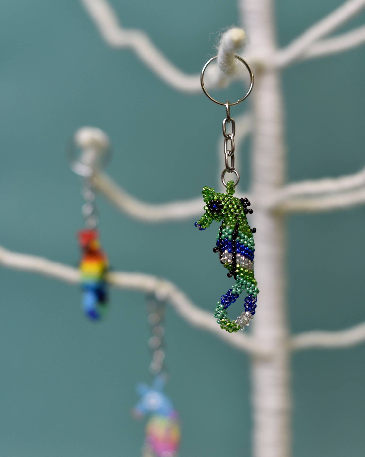 Seahorse Beaded Keychains