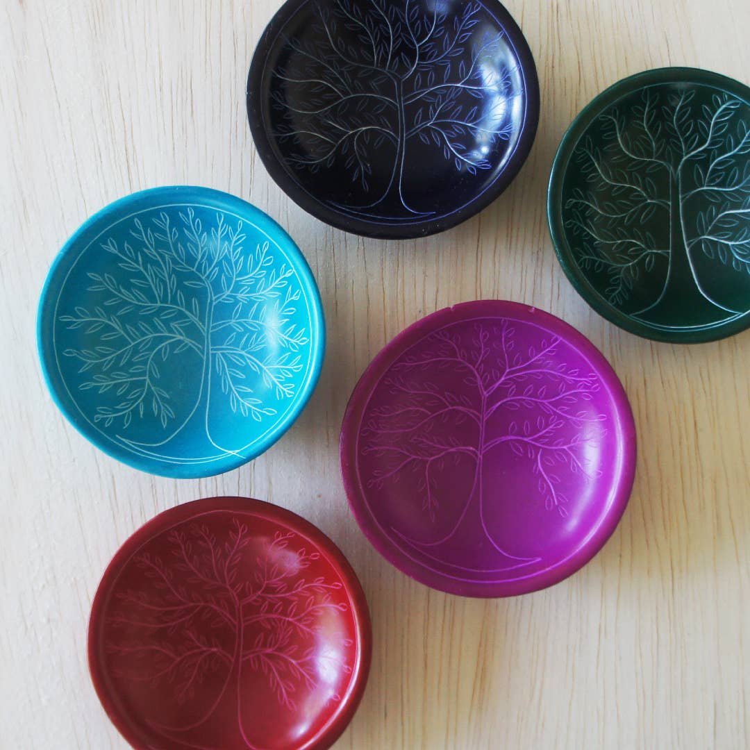 Tree of Life Dish -Kisii Stone from Kenya (IS)