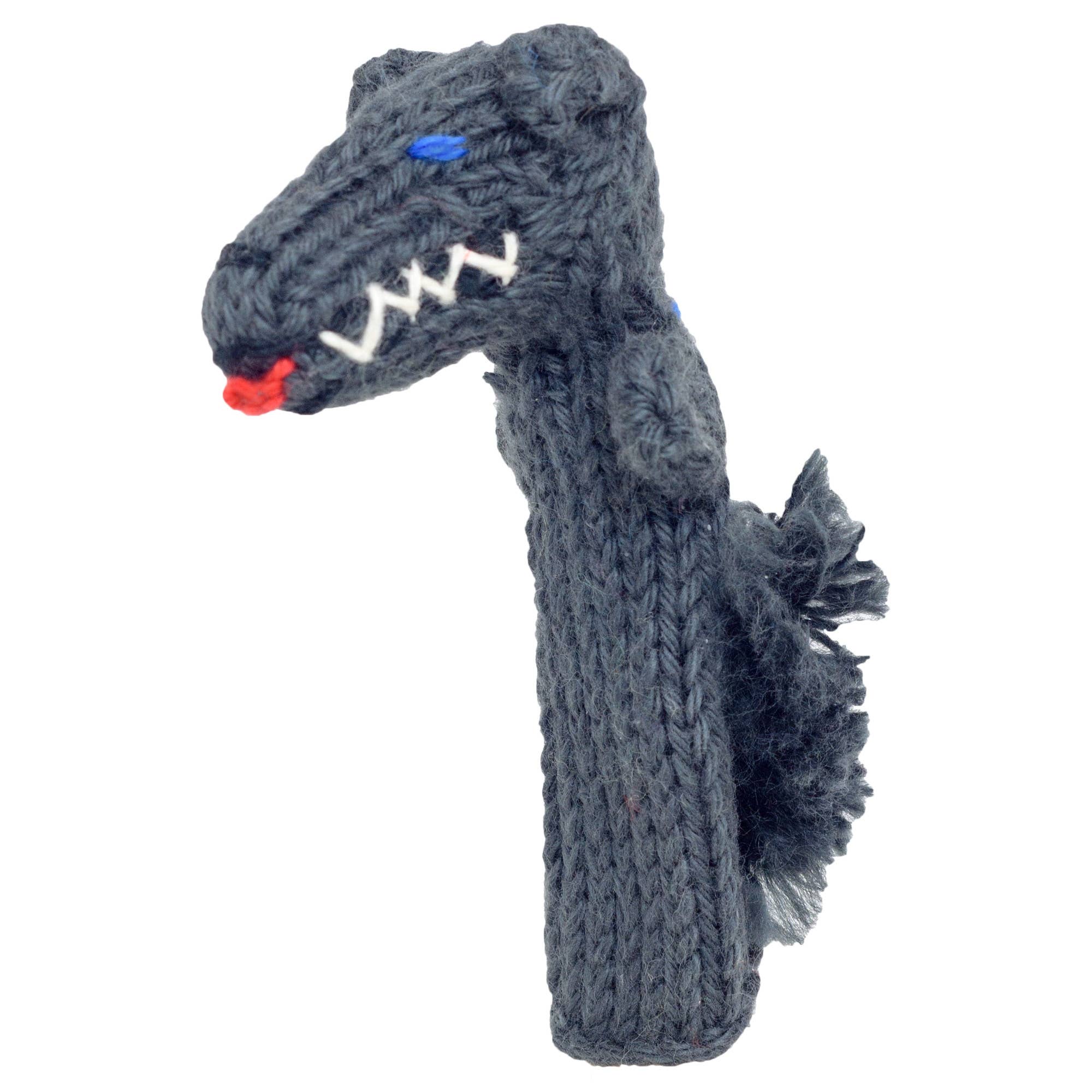 Wolf - Bright Organic Cotton Finger Puppet