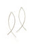 Cambered Sterling Hoop Earrings