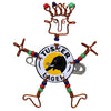 Dancing Girl Tusker Bottle Cap Pin with Beads - Creative Alternatives
