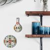 Handmade Pottery Spoon Rest, Dots &amp; Flowers - Encantada