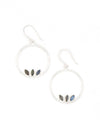 Petal Loop Earrings - Silver