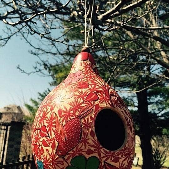 Forest Birdhouse Gourd
