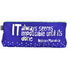 Blue Impossible Until Done 12&quot; Mandela Pouch (IS)