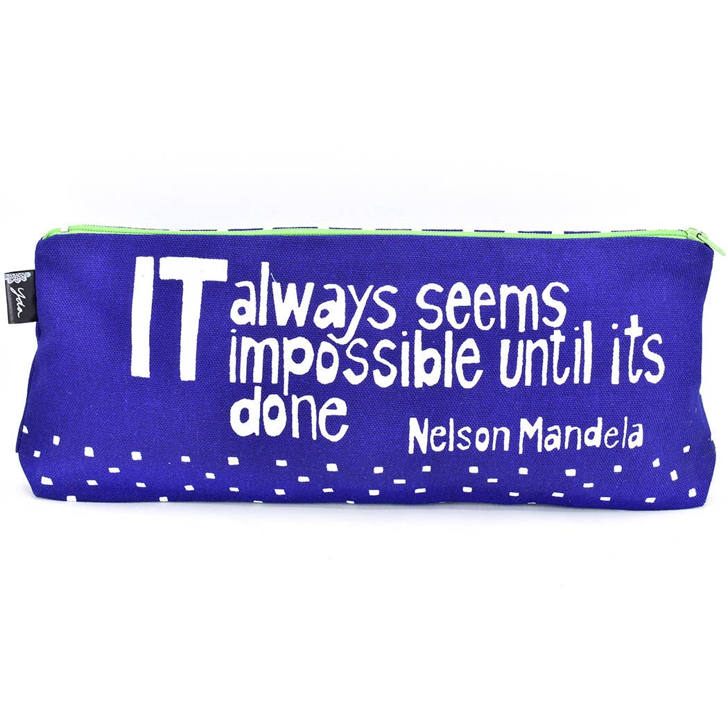 Blue Impossible Until Done 12" Mandela Pouch (IS)