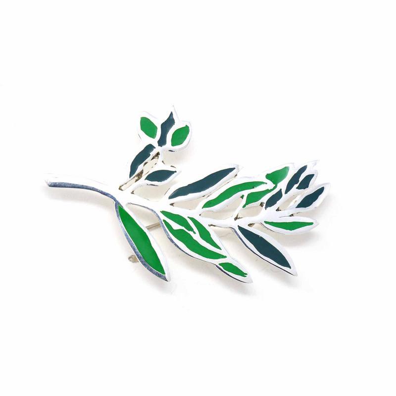 Brooch, Green Branch