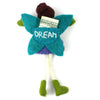 Tooth Fairy Doll with Tooth Pouch, Brunette with Purple Dress - Hand Felted (IS)