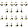 Set of 10 Dancing Tusker Dangle Earrings