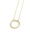 Simple Circle Necklace - Brass