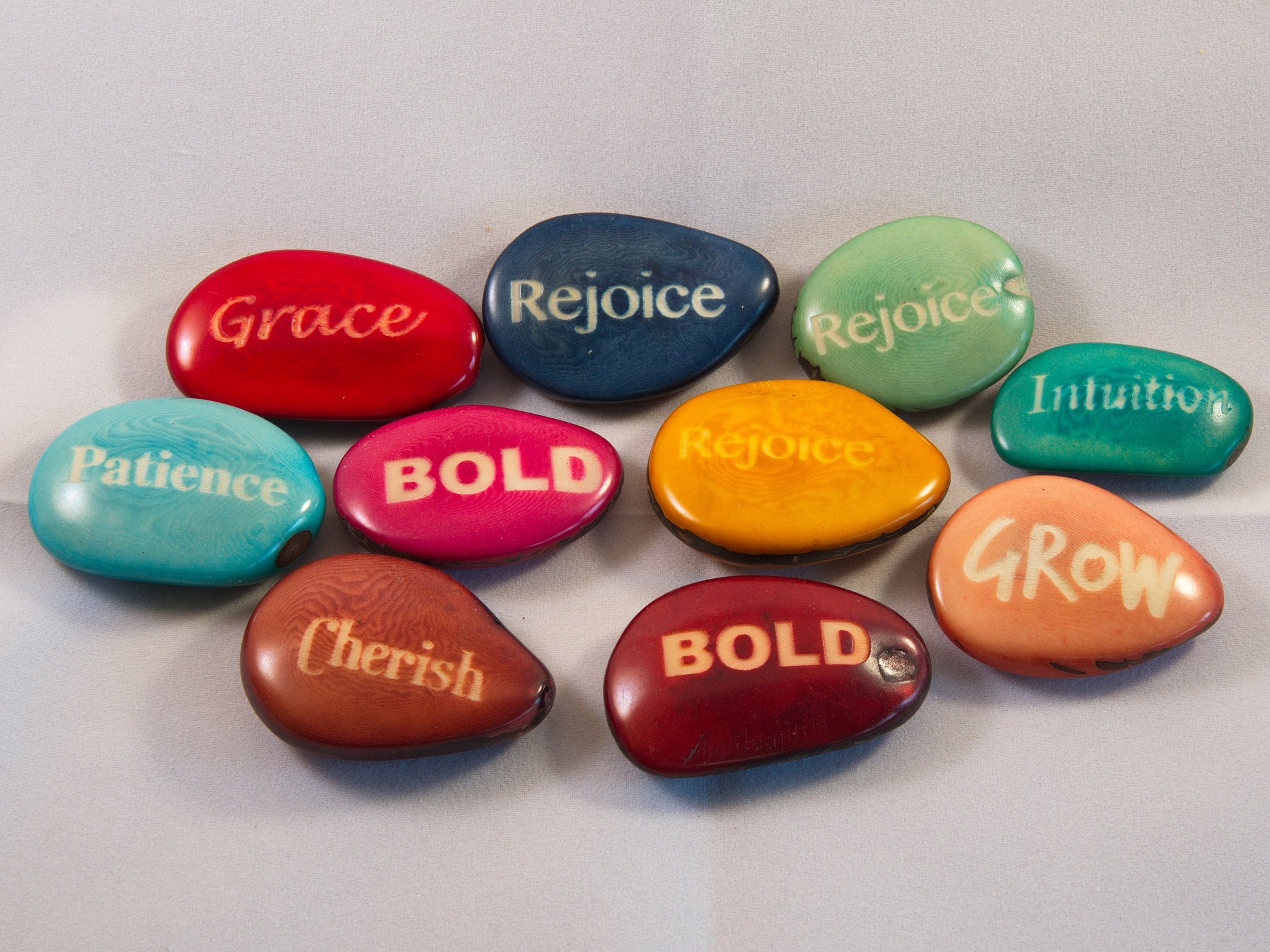 Seeds of Wisdom - Words carved in Tagua Nut from Ecuador (IS)