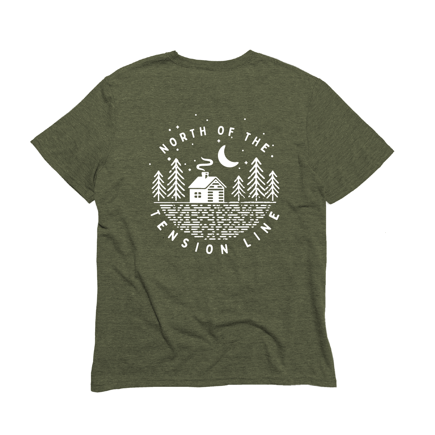 North of the Tension Line Tee Short Sleeve Tee Triblend Unisex (IS)