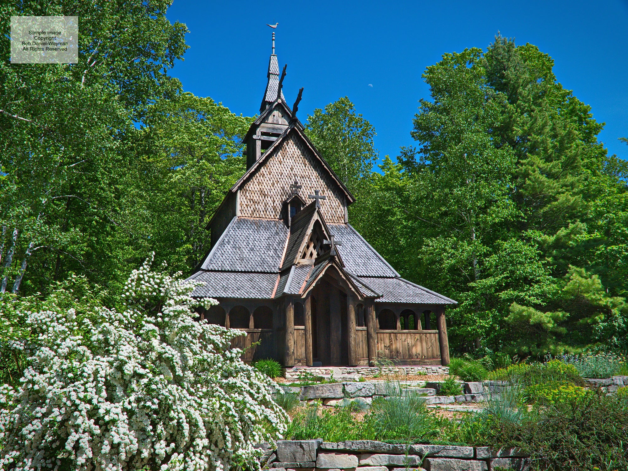 Stavkirke in Spring