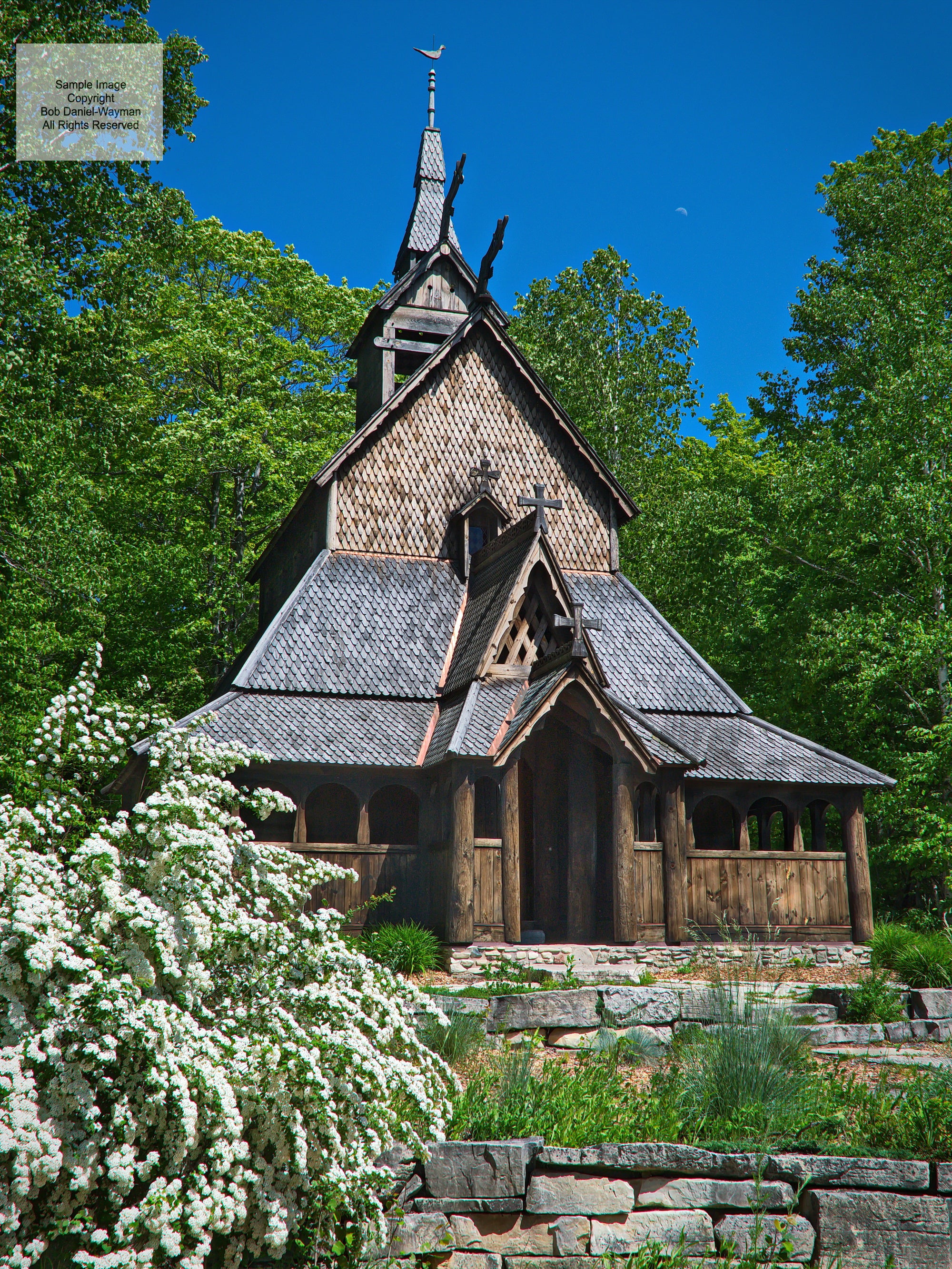 Stavkirke in Spring