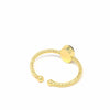 Ring: Black Druzy Agate Stone - Starfish Project