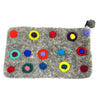 Polka Dot Felt Clutch