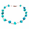 Floating Stone &amp; Maasai Bead Necklace, Turquoise