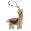 White Felt Llama Ornament - Global Groove (H)