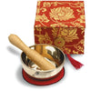 Meditation Bowl Box: 3&#39;&#39; Red Lotus - DZI (Meditation)