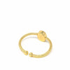 Ring: White Druzy Agate Stone - Starfish Project