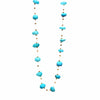 Floating Stone &amp; Maasai Bead Necklace, Turquoise
