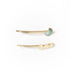 Chandra Lunar Moon Phase Bobby Pin Hair Clips, Set of 2