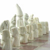 Hand Carved Soapstone Maasai Chess Set - 14&quot; Board - Smolart