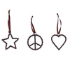 Bike Chain Ornament Trio