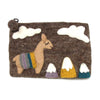 Hand Crafted Felt: Llama Pouch