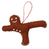 Gingerbread Airplane Felt Ornament