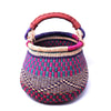Small Bolga Pot Basket - Mixed Colors