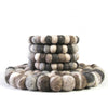 Hand Crafted Felt from Nepal: Trivet, Tie Dye Grey - Global Groove (T)