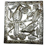Two Birds Metal Wall Art - 11 by 12 Inches - Croix des Bouquets
